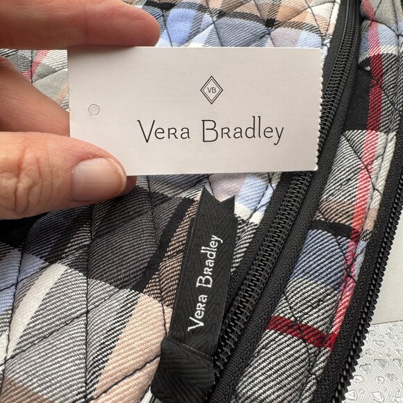 Vera Bradley Essential Sling Backpack Perfectly Plaid Pattern ~ Fall NWOT tan b - Picture 10 of 11